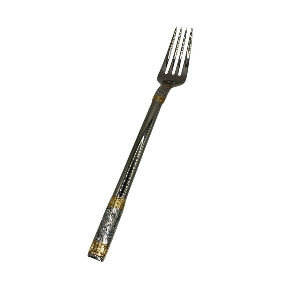 Wallace Golden Aegean Weave Stainless Dinner Fork 18/8 NWOT 8"